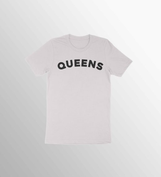 Queens Minimalist T-Shirt Vintage White